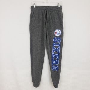 NBA Philadelphia 76ers Sleep Pants Cozy Jogger Pants Gray size Small Lounge